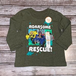 Jumping Beans L/S Green Paw Patrol Tee size 12M